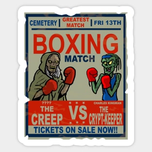 The boxing match of the century Sticker